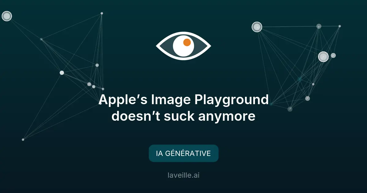 Apple améliore Image Playground avec de nouvelles fonctionnalités IA