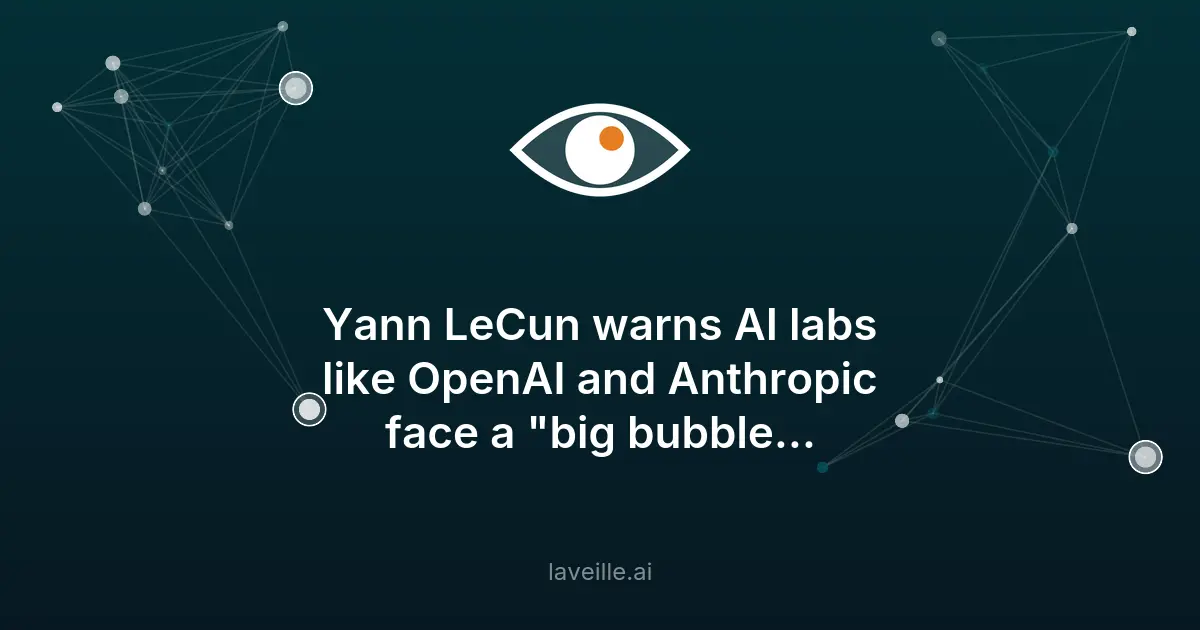 Yann LeCun alerte sur une bulle spéculative en IA générative