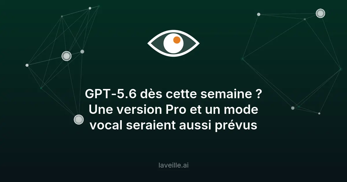 GPT-5.6 Pro et mode vocal : lancement imminent ?