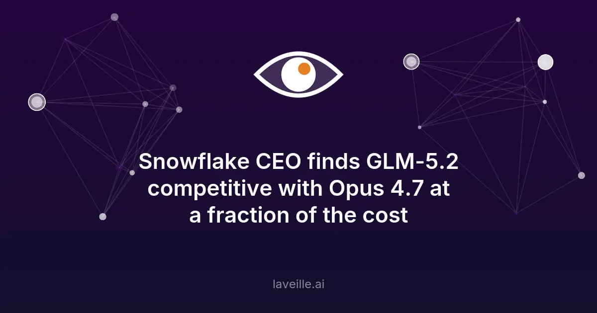 GLM-5.2 rivalise avec Opus 4.7 à moindre coût