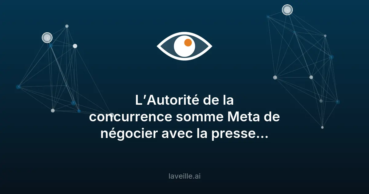 Meta sommée de renégocier les droits voisins avec la presse
