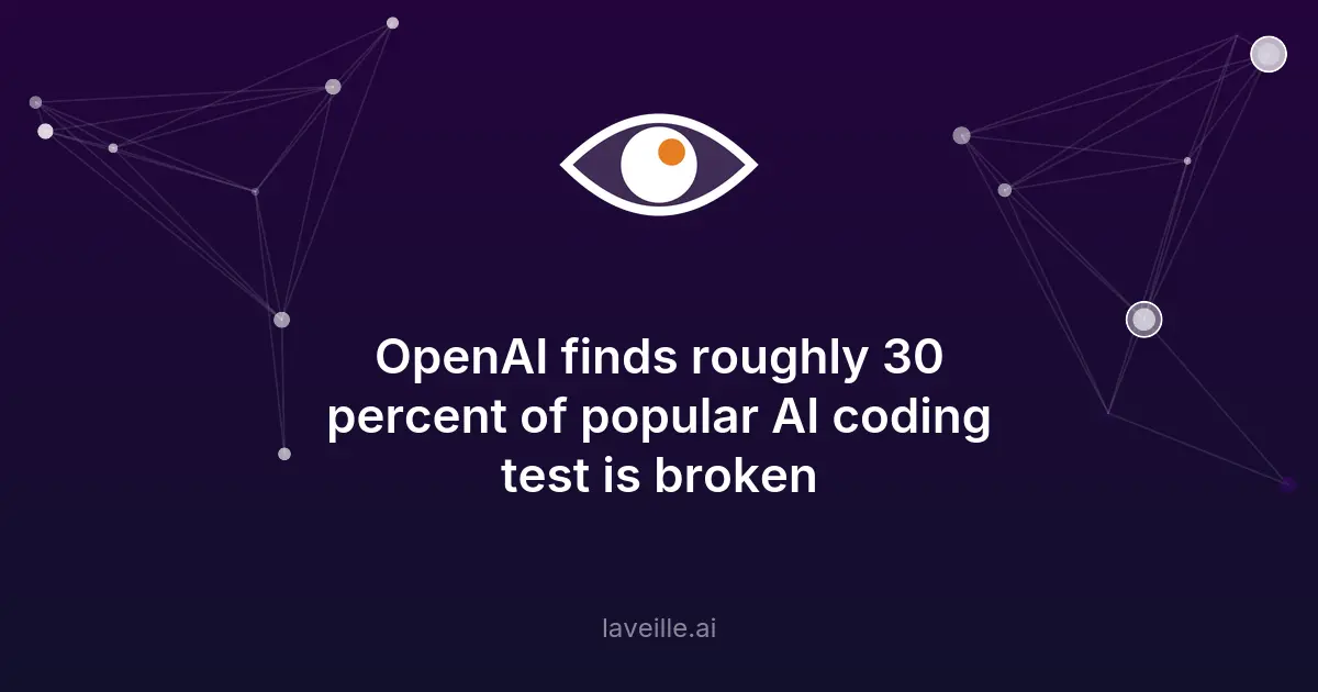 OpenAI révèle 30% des tests SWE-Bench Pro défectueux