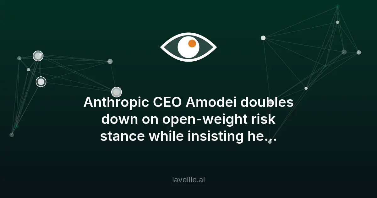 Risques des modèles open-weight en IA selon Anthropic
