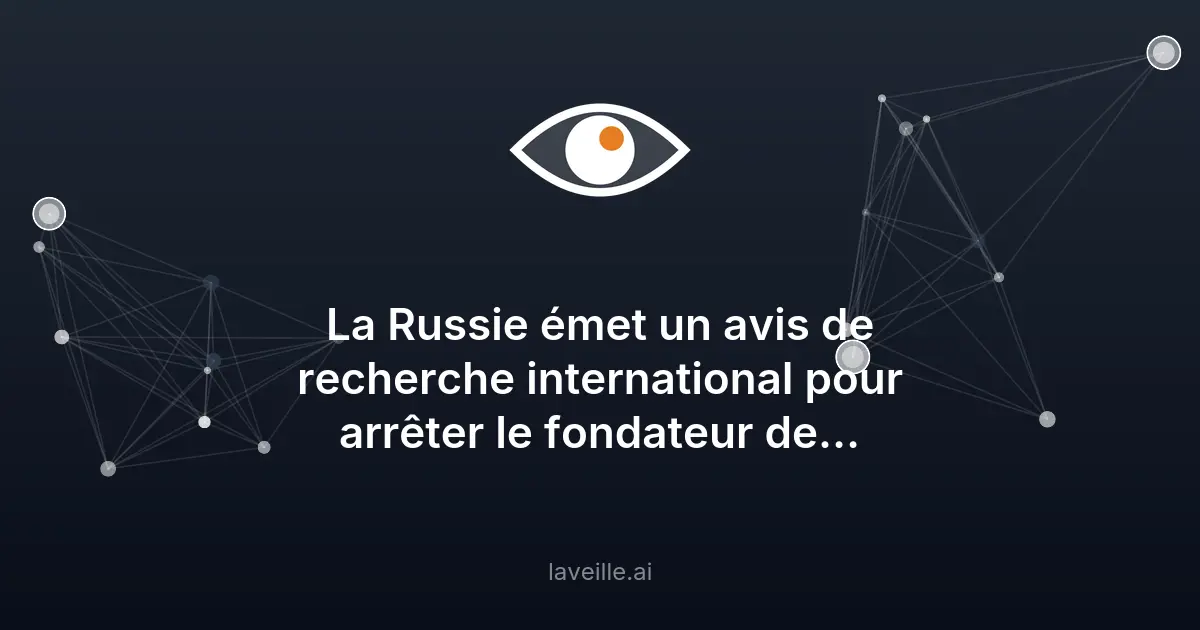Russie vs Telegram: mandat d'arrêt contre Pavel Durov