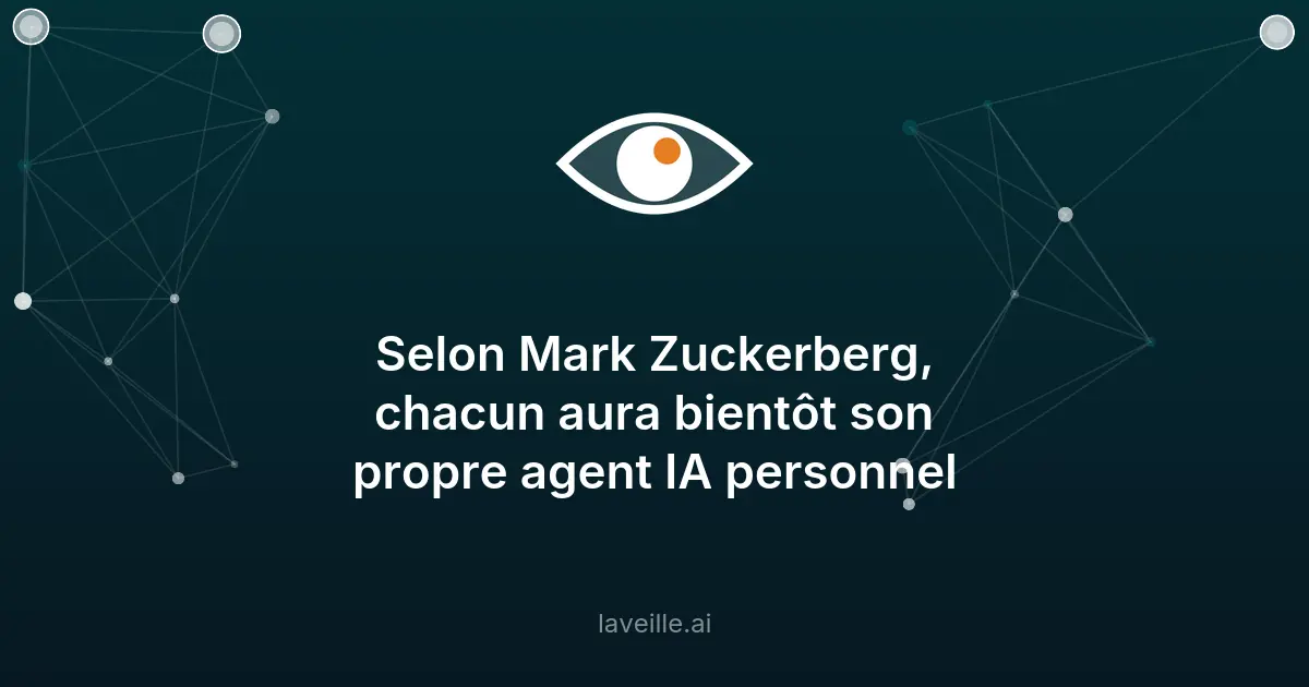 Meta prévoit des agents IA personnels pour tous d'ici 5 ans