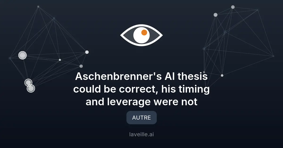 Le hedge fund IA de Leopold Aschenbrenner en difficulté